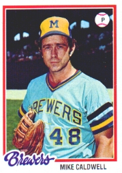 1978 Topps Baseball Cards      212     Mike Caldwell